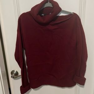 Paige maroon cold shoulder sweater size small